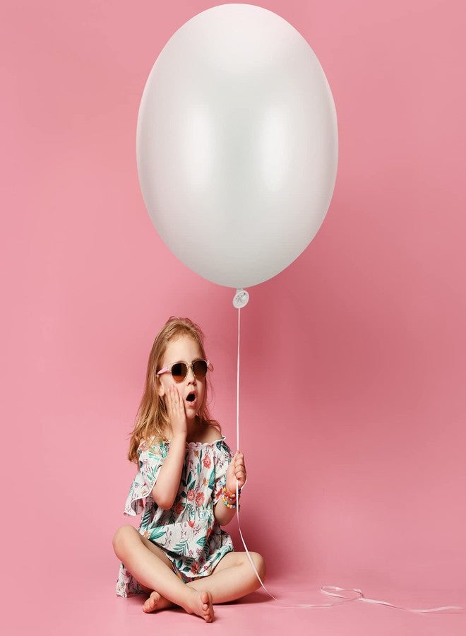 Charnoel 18 Pack 18/24 / 36 Inch Balloons Large Latex Giant Round Big Macaron Balloons for Wedding Birthday Party Baby Shower Decorations(White) - Image 4